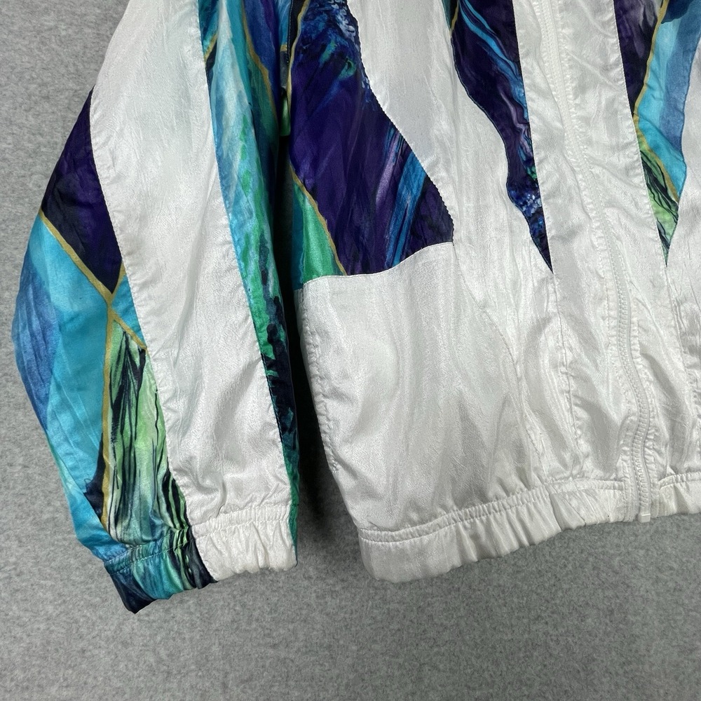 Vintage Head Track Jacket Womens Medium Tennis Full Zip 80s Retro Windbreaker - Picture 5 of 11